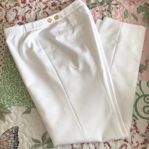 Crisp white Calvin Klein pants